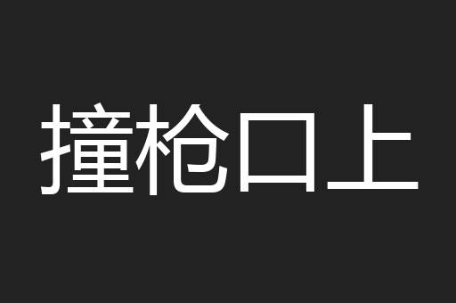 撞枪口上