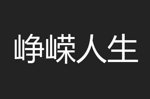 峥嵘人生