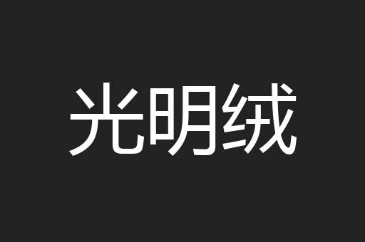 光明绒