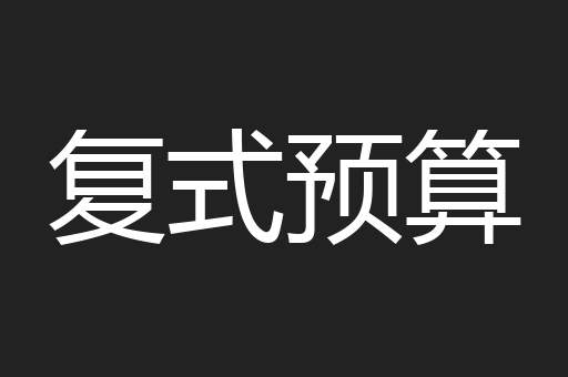 复式预算