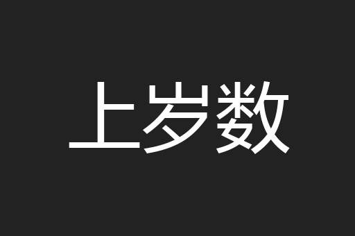 上岁数