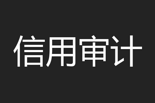 信用审计