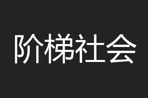 阶梯社会
