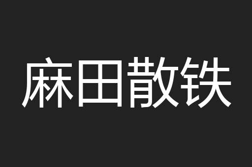 麻田散铁