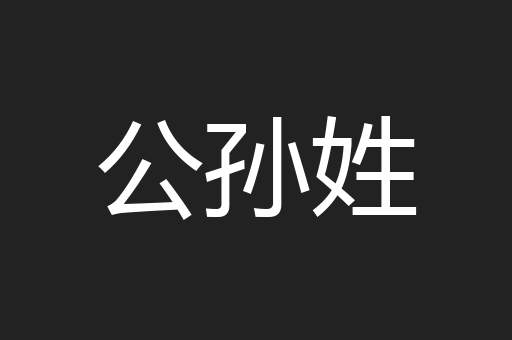公孙姓