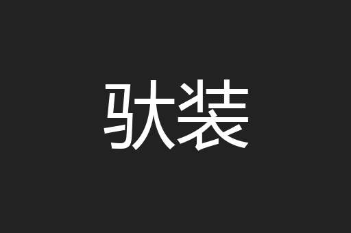 驮装
