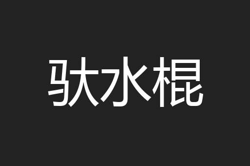 驮水棍