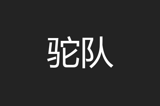 驼队