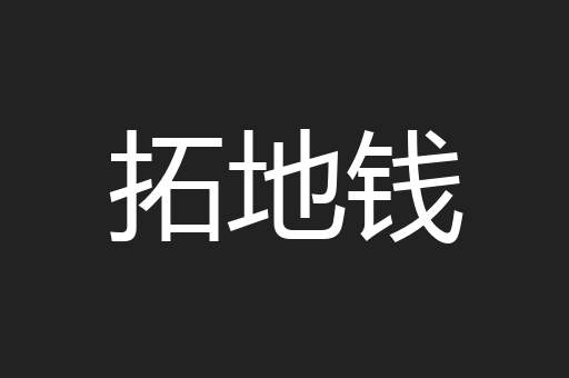 拓地钱