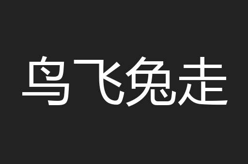 鸟飞兔走