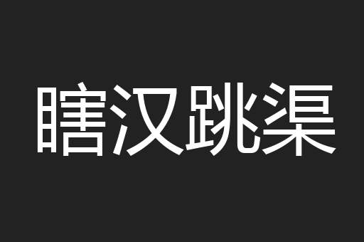 瞎汉跳渠