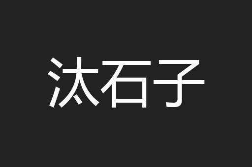 汰石子