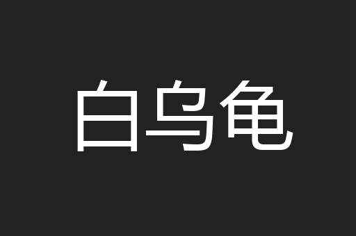 白乌龟