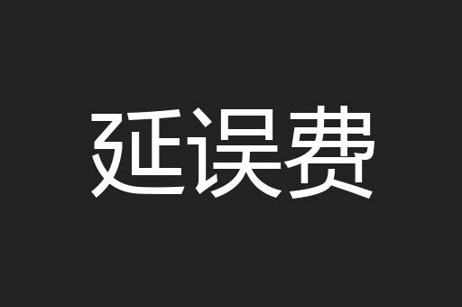 延误费