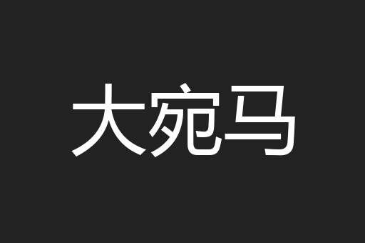 大宛马