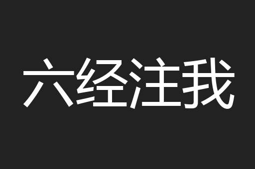 六经注我