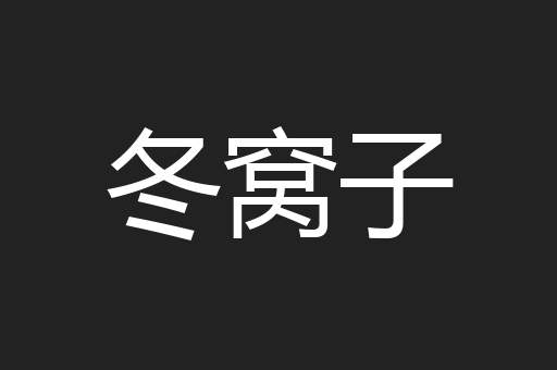 冬窝子