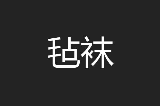 毡袜