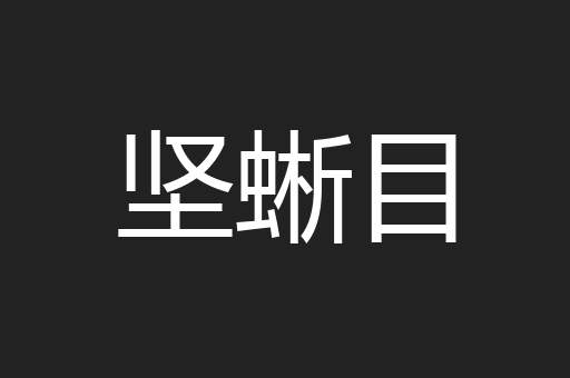 坚蜥目