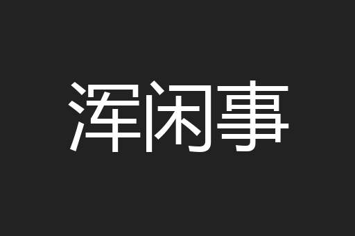 浑闲事