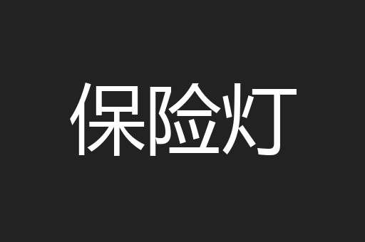 保险灯