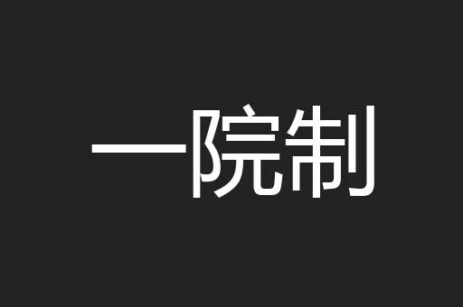 一院制