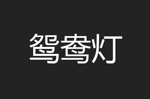 鸳鸯灯