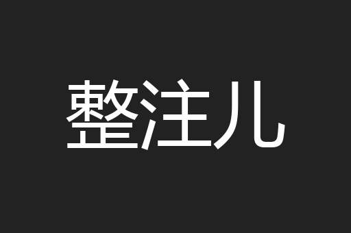 整注儿