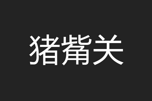 猪觜关