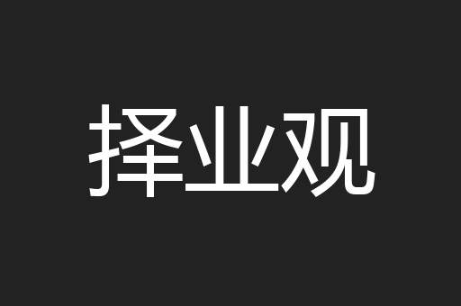 择业观