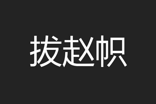拔赵帜