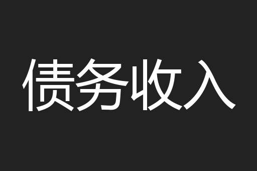 债务收入