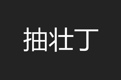 抽壮丁