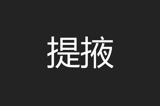 提掖