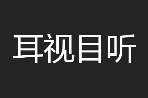 耳视目听