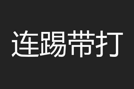 连踢带打