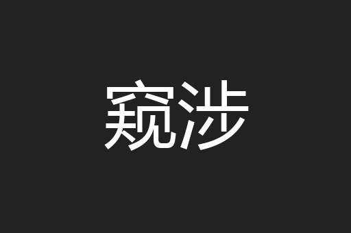 窥涉