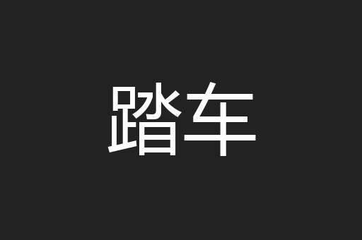 踏车