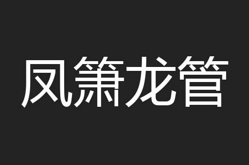 凤箫龙管