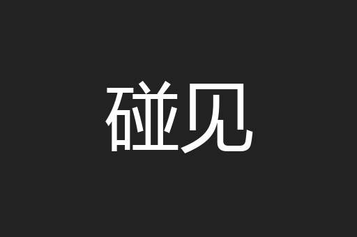 碰见