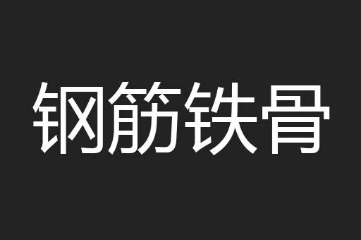 钢筋铁骨