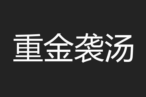 重金袭汤