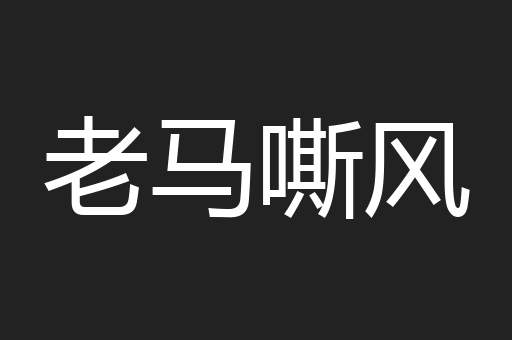 老马嘶风