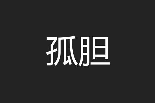 孤胆