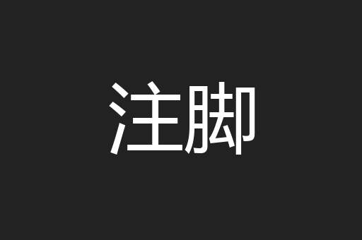 注脚