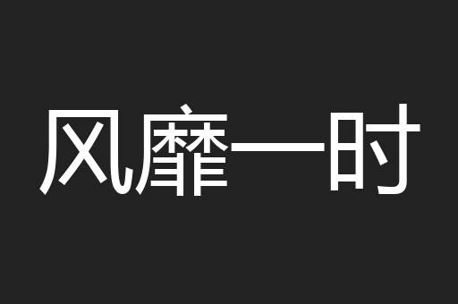 风靡一时