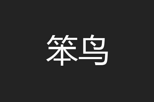 笨鸟