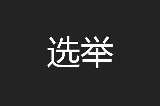 选举