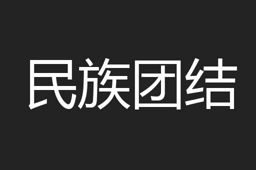 民族团结