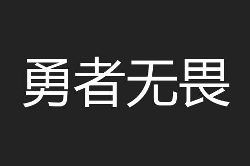勇者无畏